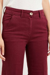 Pantalon flare raccourci femme