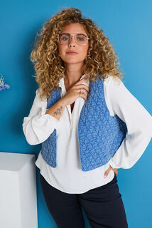 Blouse avec gilet femme