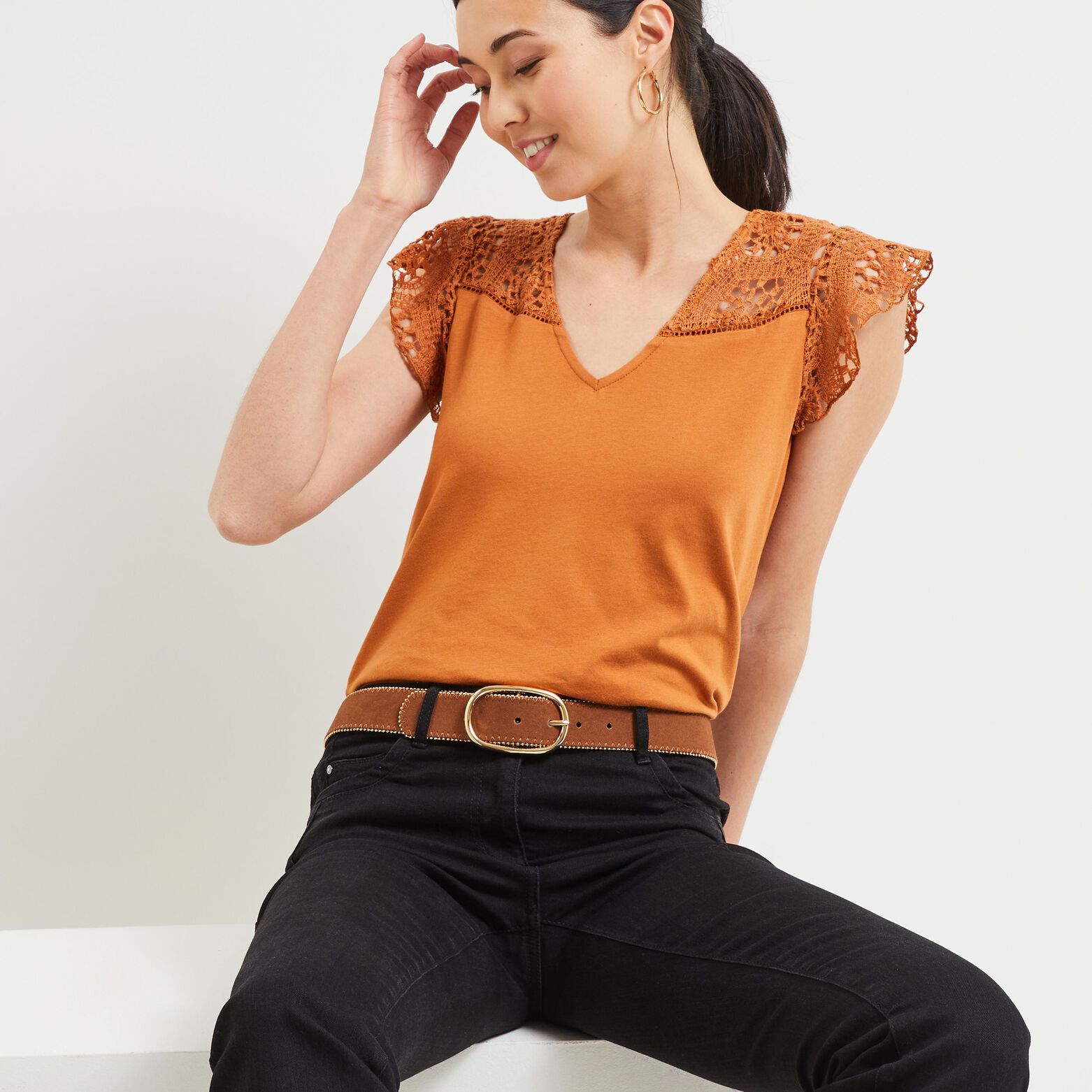 Tshirt uni femme