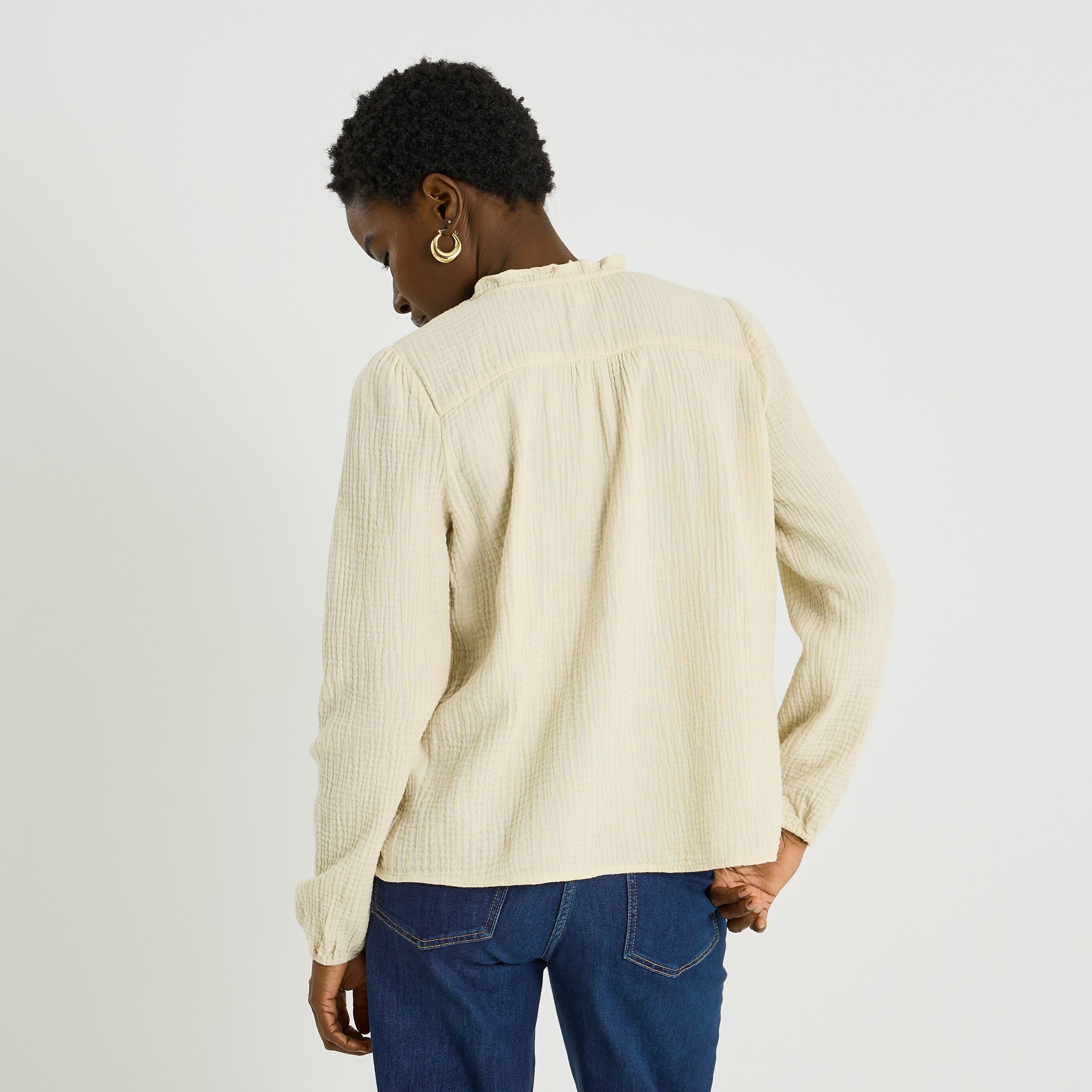 Chemise en gaze de coton femme