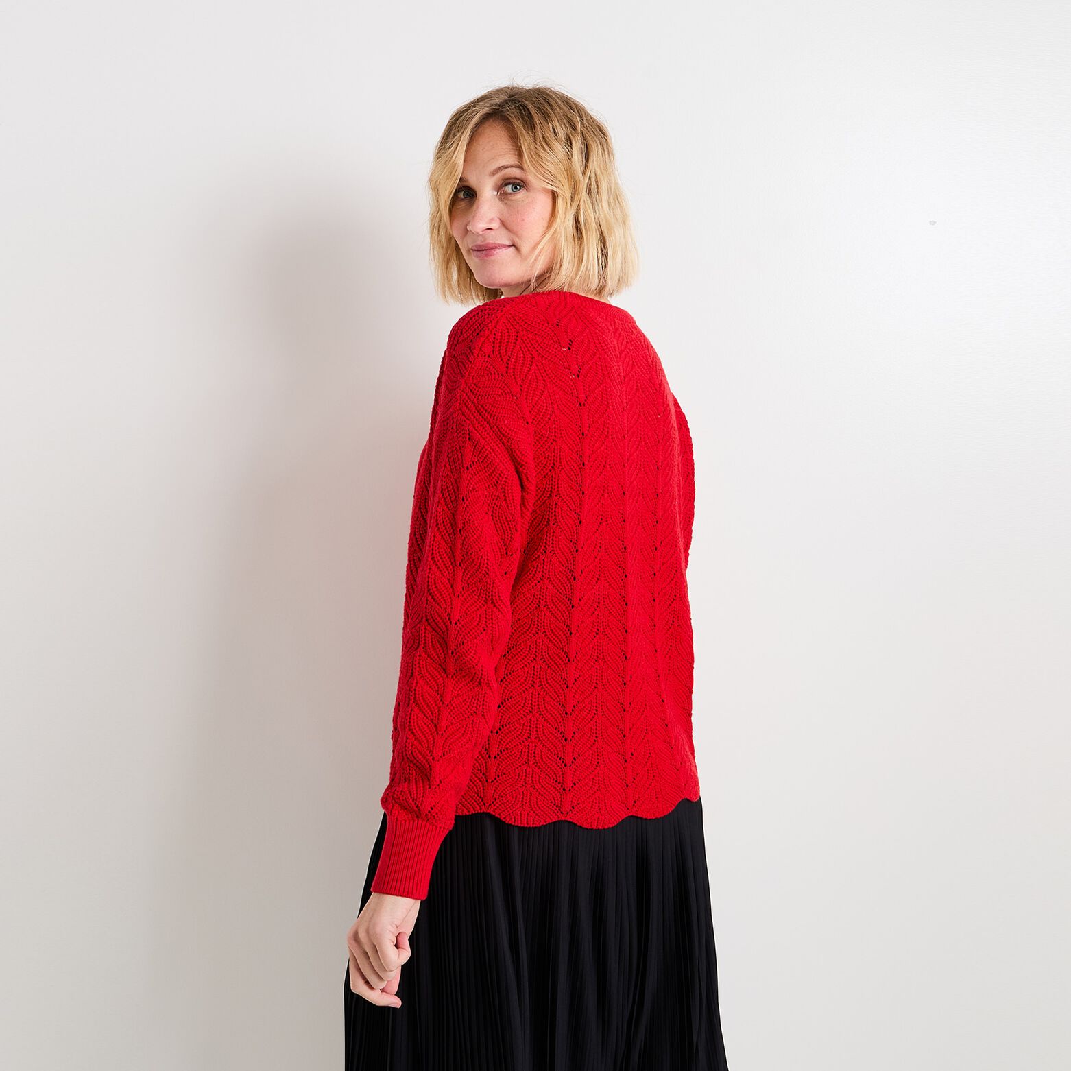 Pull col rond femme