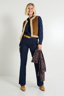 Veste sans manches réversible femme
