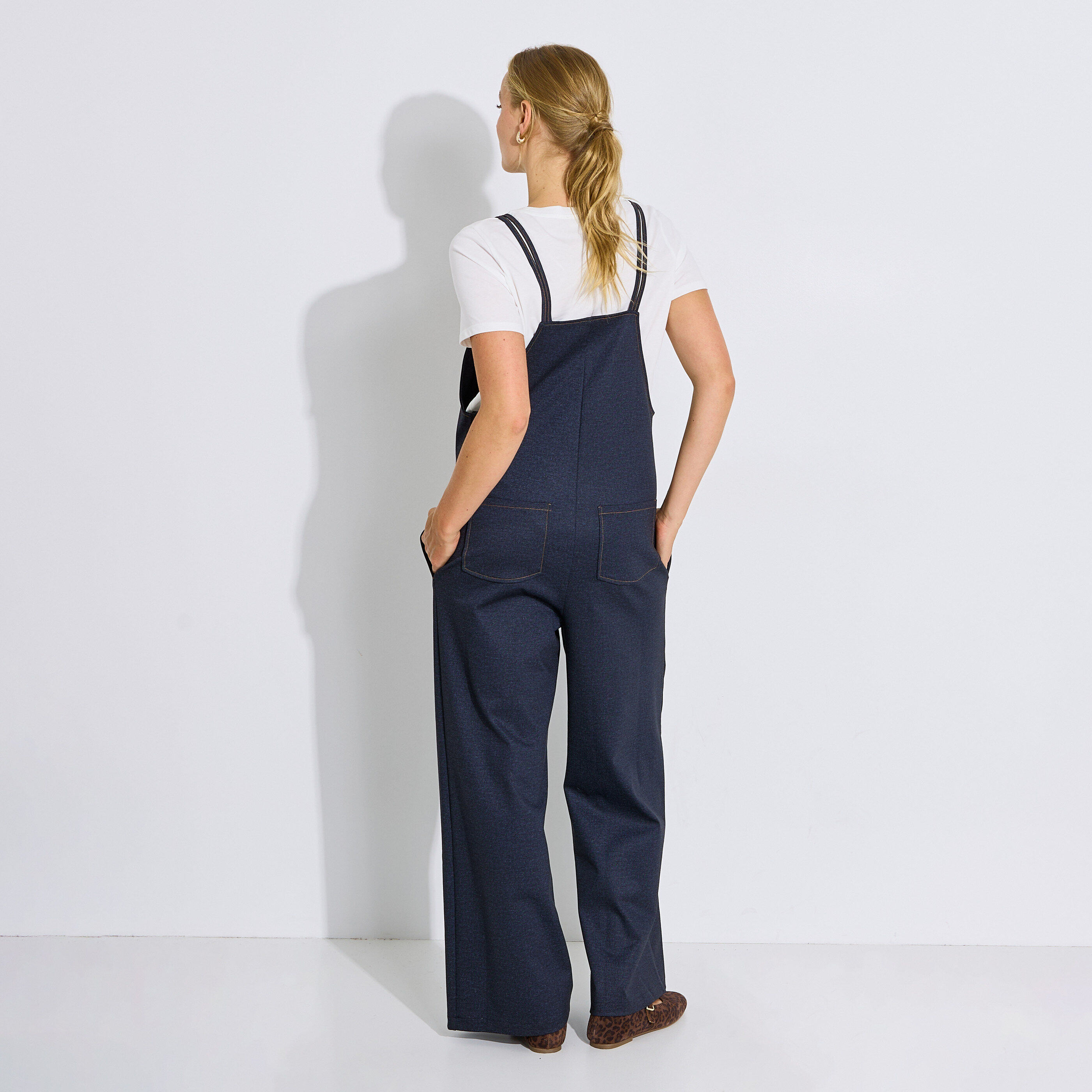 Salopette en jean fluide femme