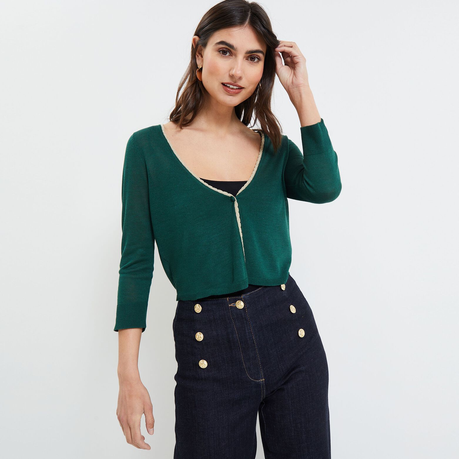 Gilet court femme