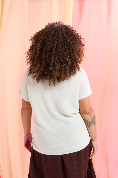 Pull manches courtes femme