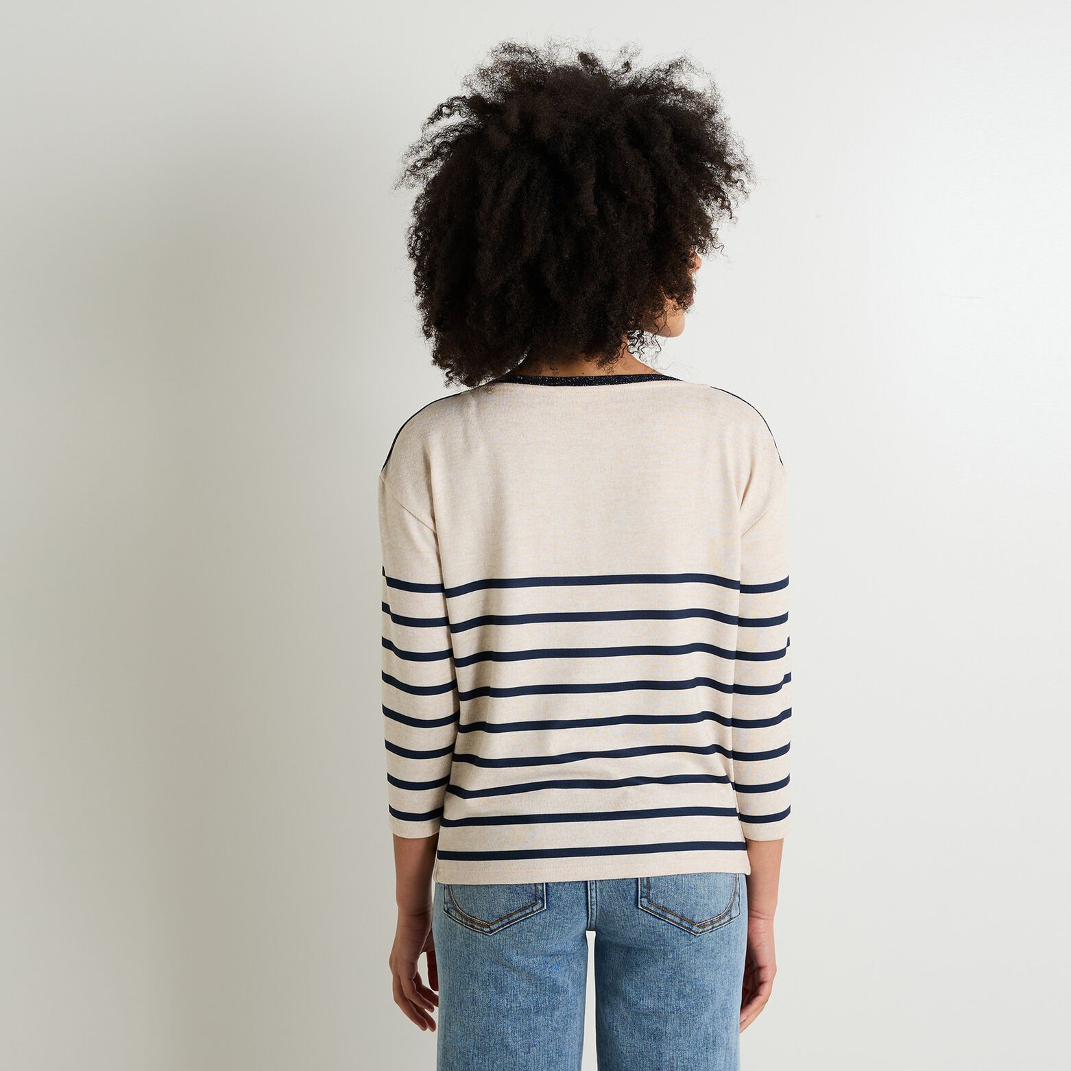 T-shirt col bateau femme