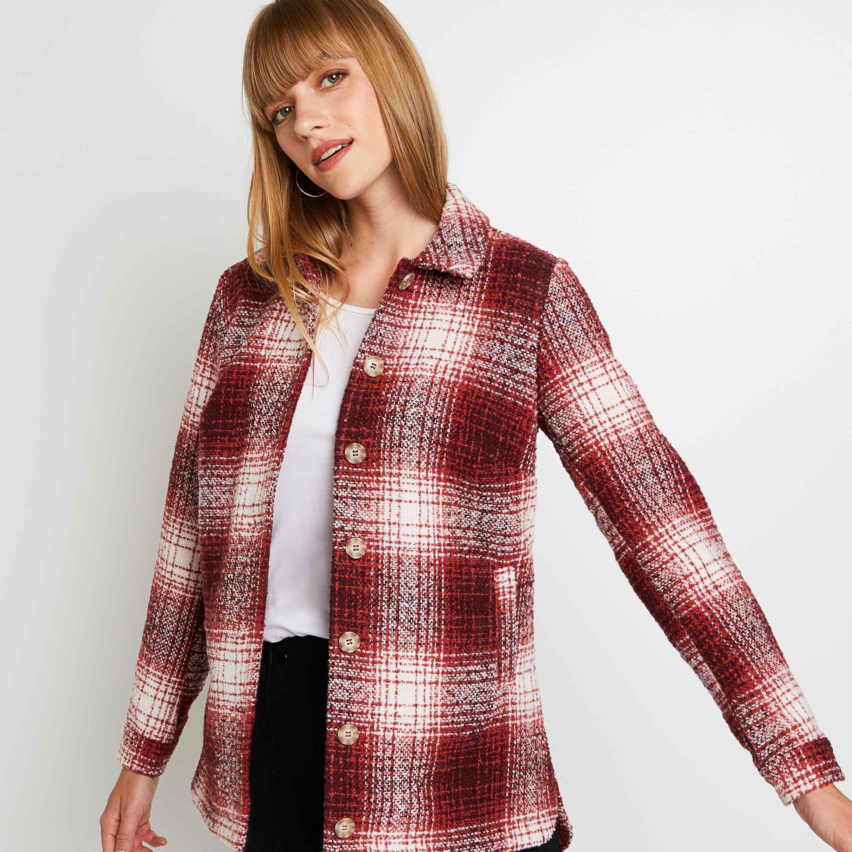 Surchemise best sale carreaux femme