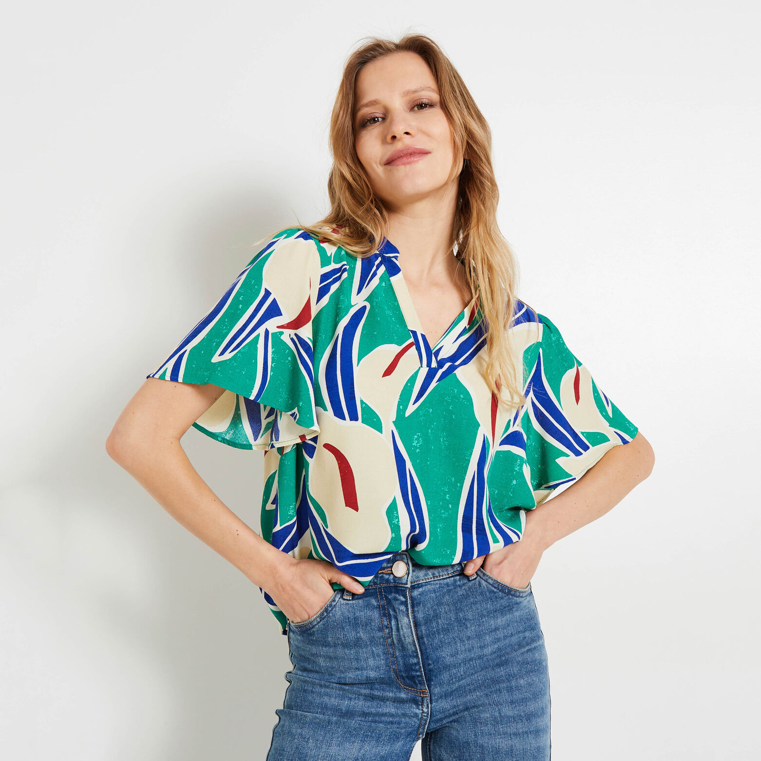 Blouse imprimée femme