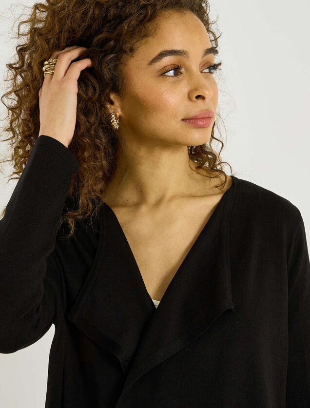 Gilet mi-long waterfall femme