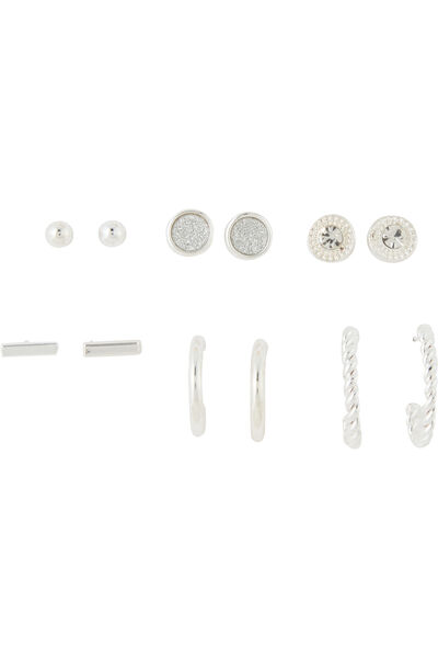 Set de 6 paires de boucles d'oreilles