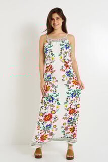 Robe longue à bretelles femme