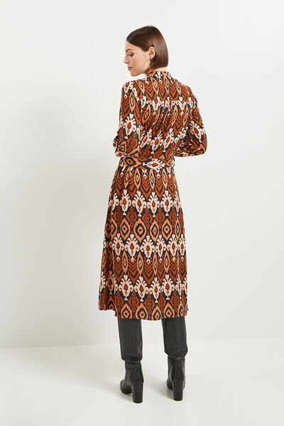 Robe mi- longue imprimée femme