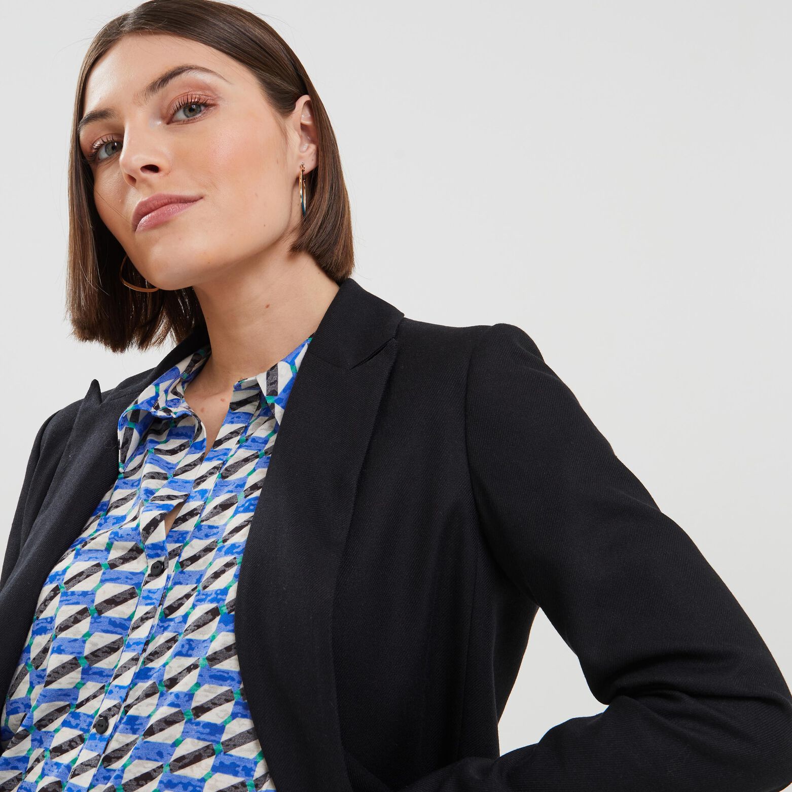Blazer coupe droite femme