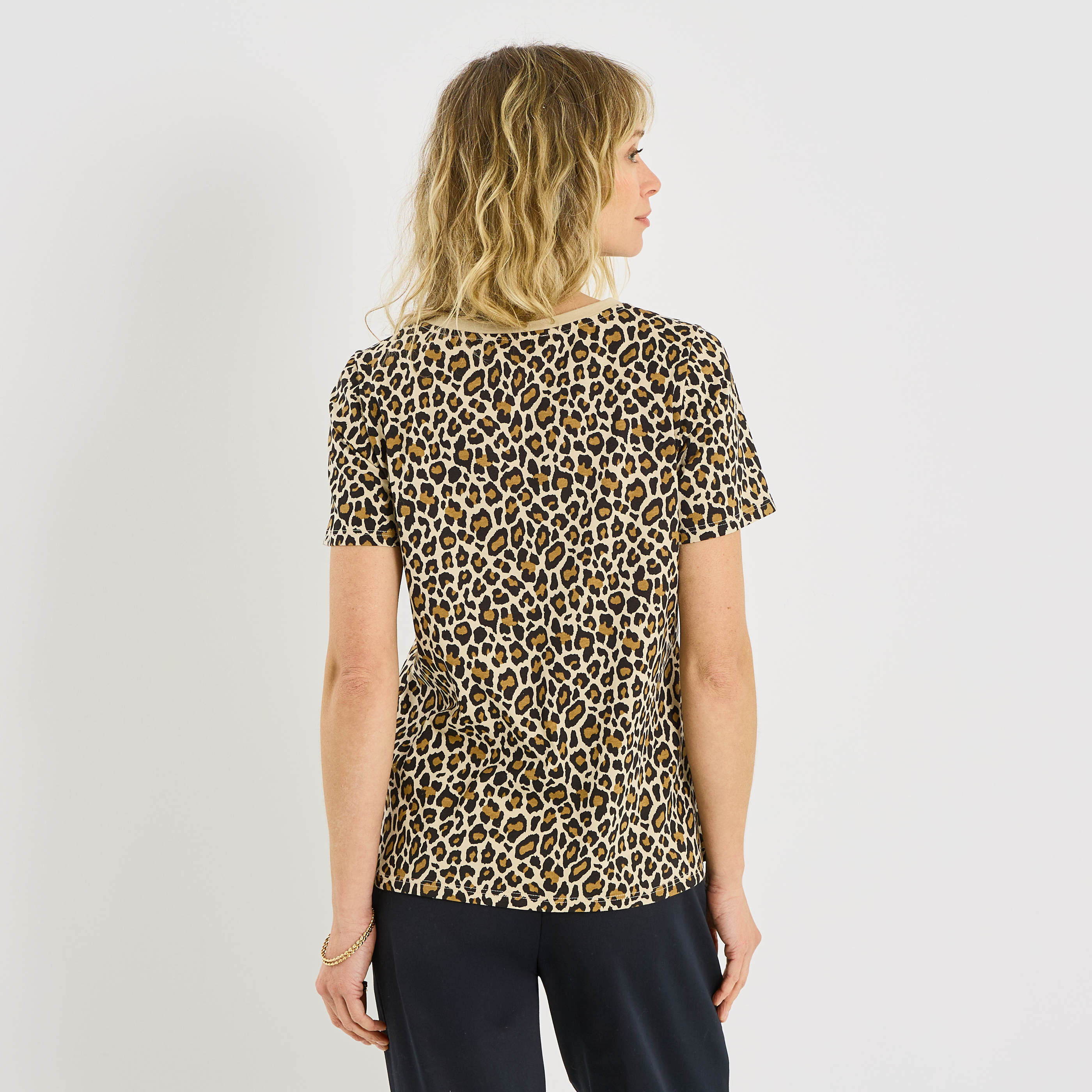 T-shirt imprim&eacute; animal femme