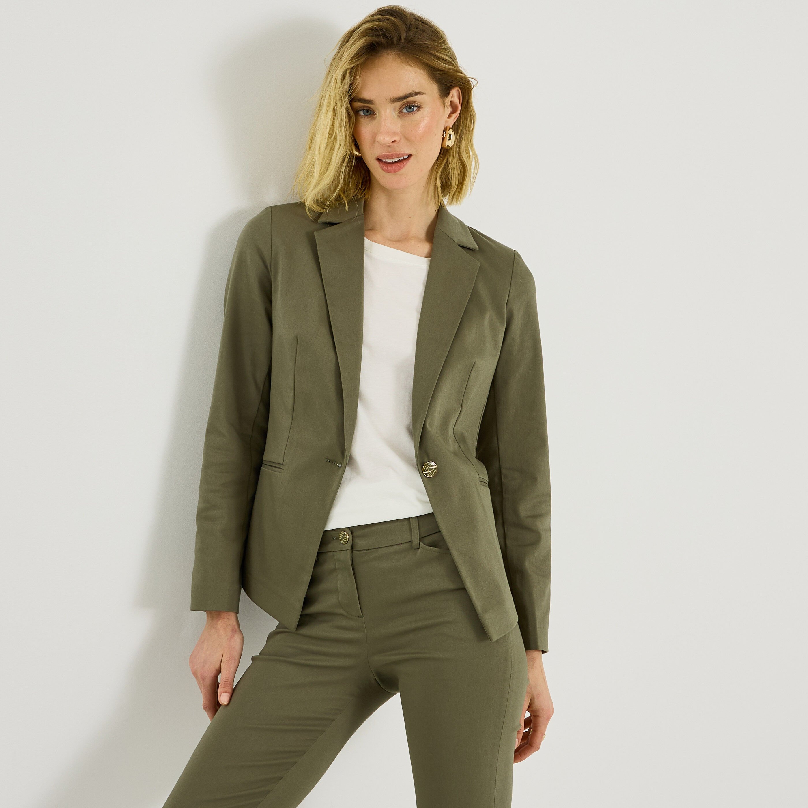 Veste blazer structur&eacute;e femme