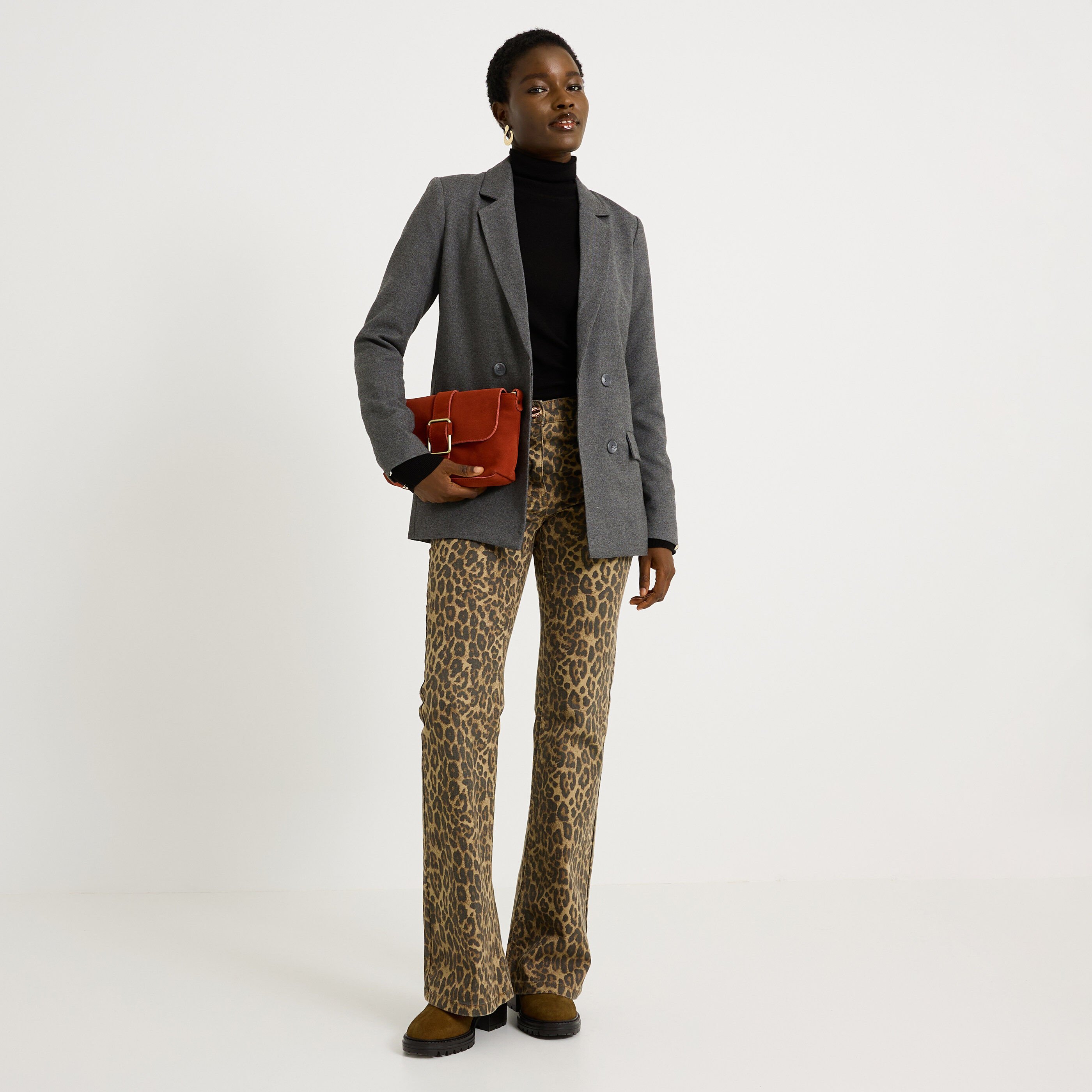 Blazer en flanelle femme