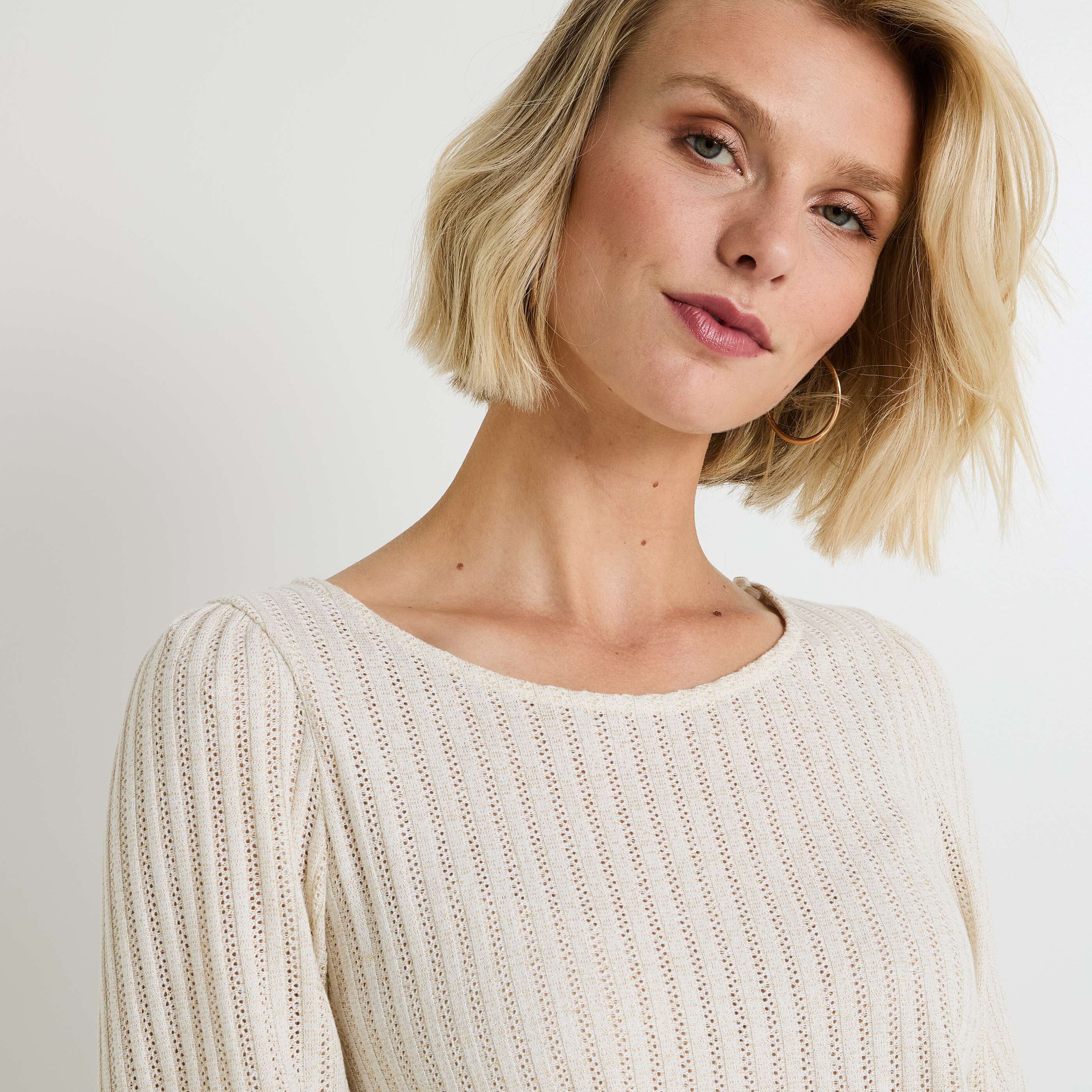 T shirt col rond femme