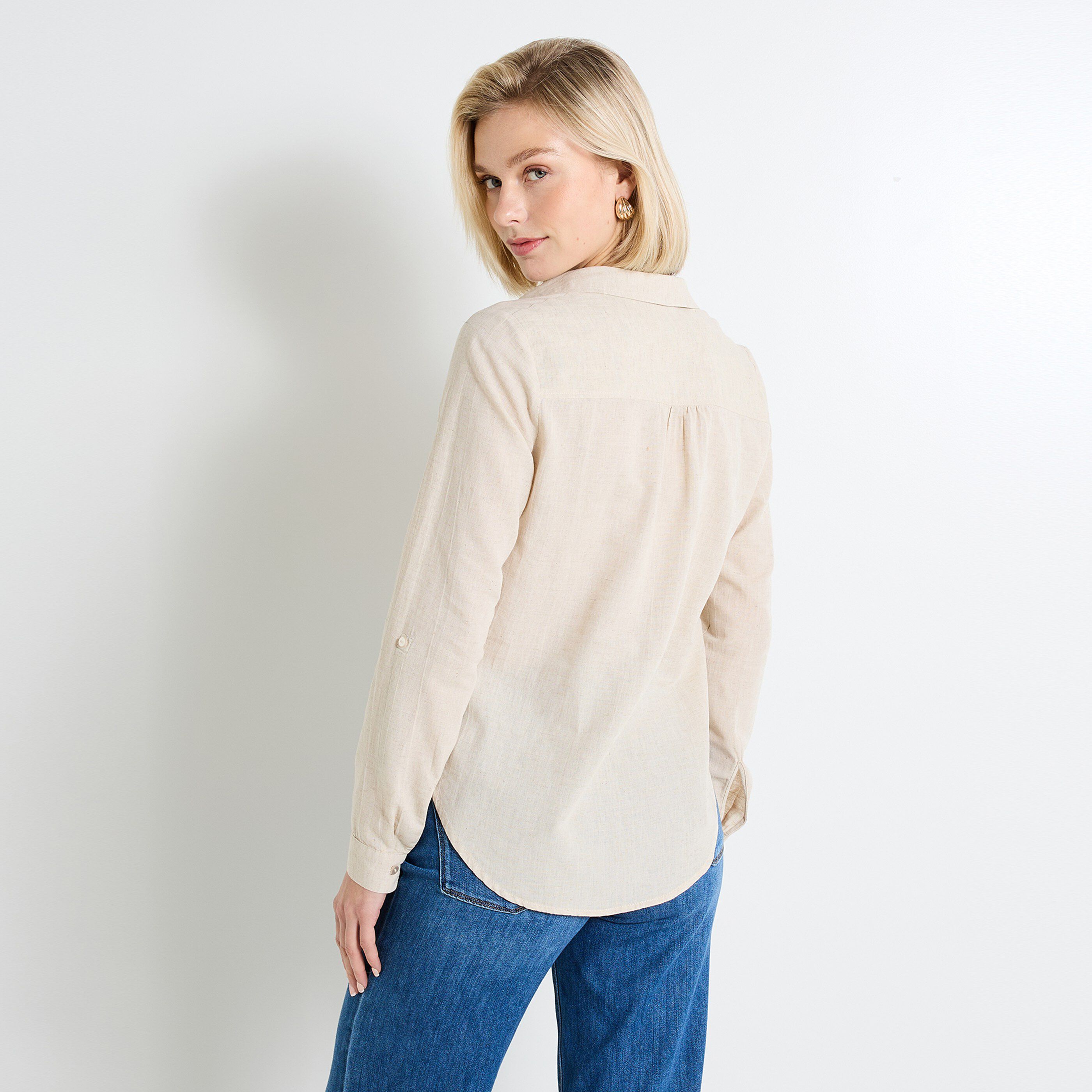 Blouse col chemise femme