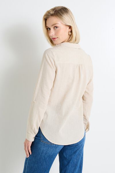 Blouse col chemise femme