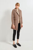 Manteau à carreaux femme