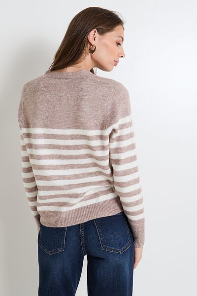 Gilet rayé femme
