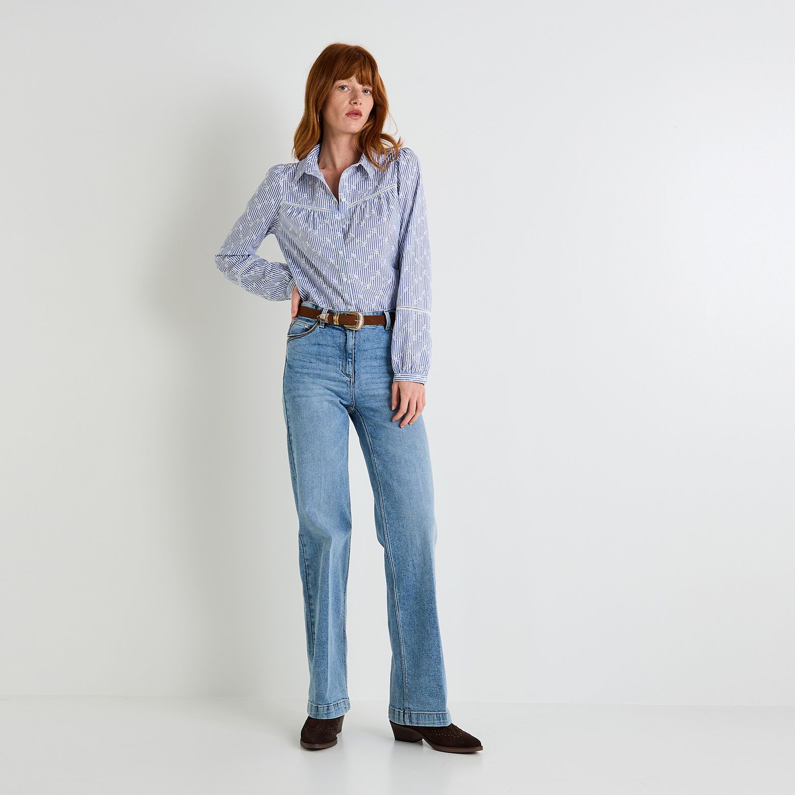 Chemise rayée femme