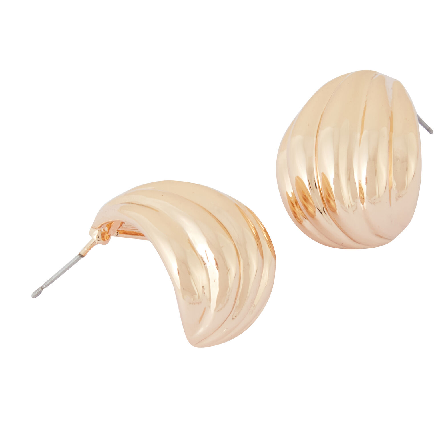 Boucles d'oreilles gouttes striées
