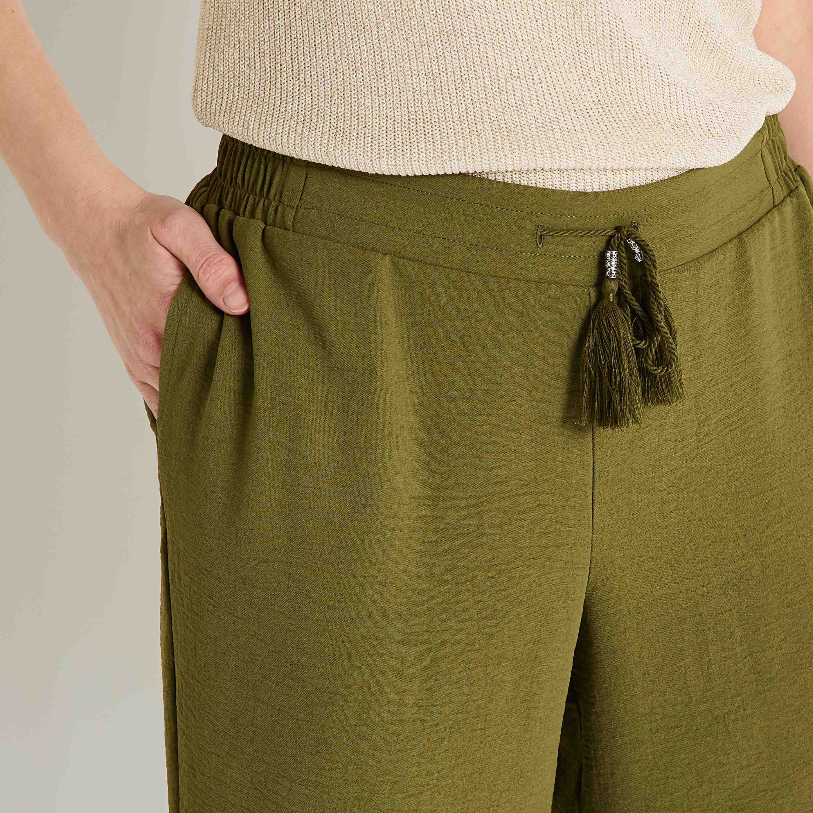 Pantalon tall large fluide femme