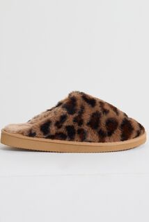 Chaussons léopard femme