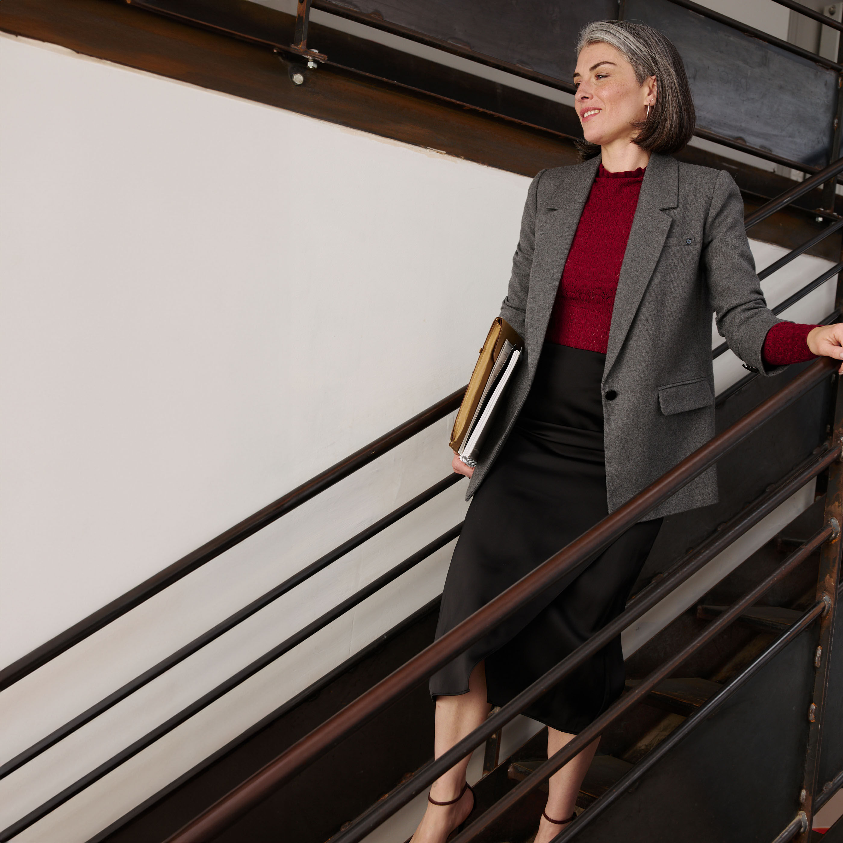 Veste blazer col tailleur femme
