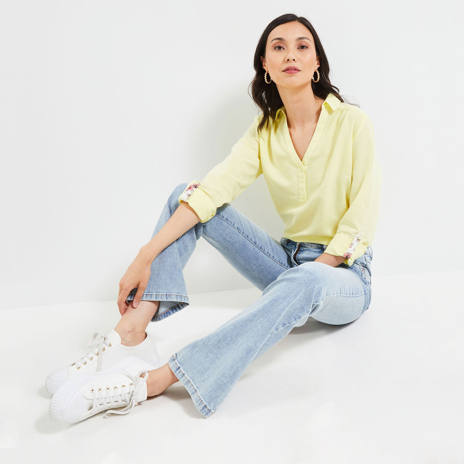 Blouse manches longues femme