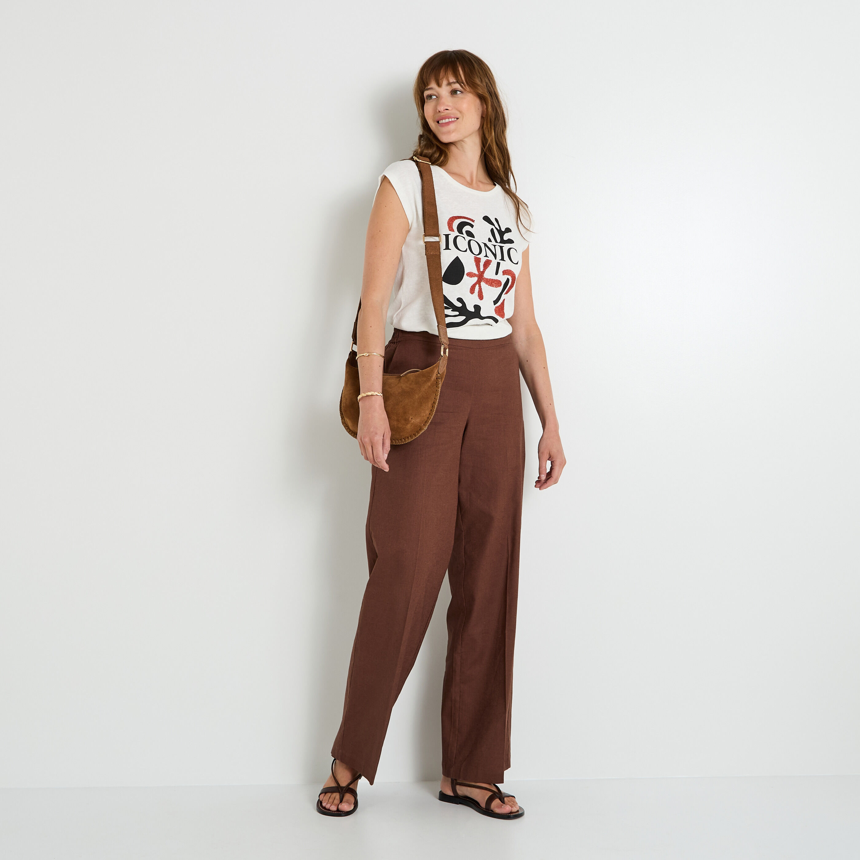 T-shirt col rond femme