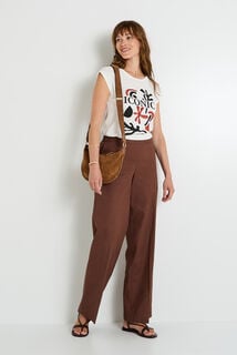 T-shirt col rond femme