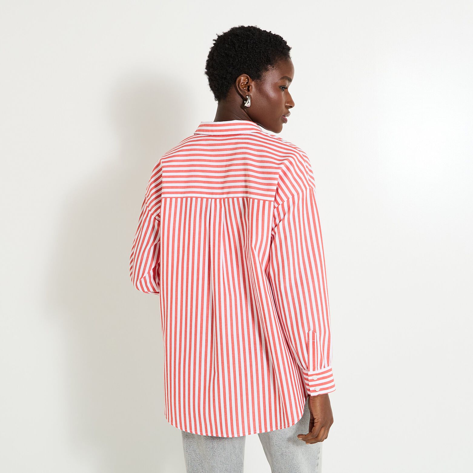 Chemise à rayures femme