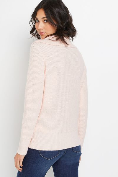 Pull col camionneur uni femme