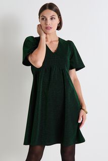 Robe maille manches courtes femme