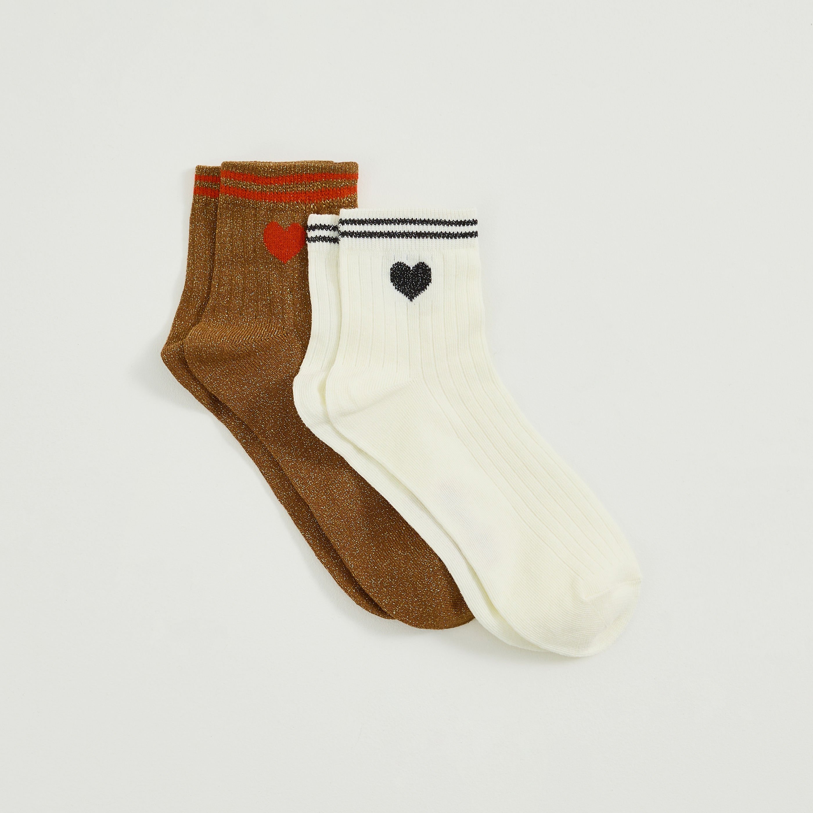 Lot de 2 paires de chaussettes femme