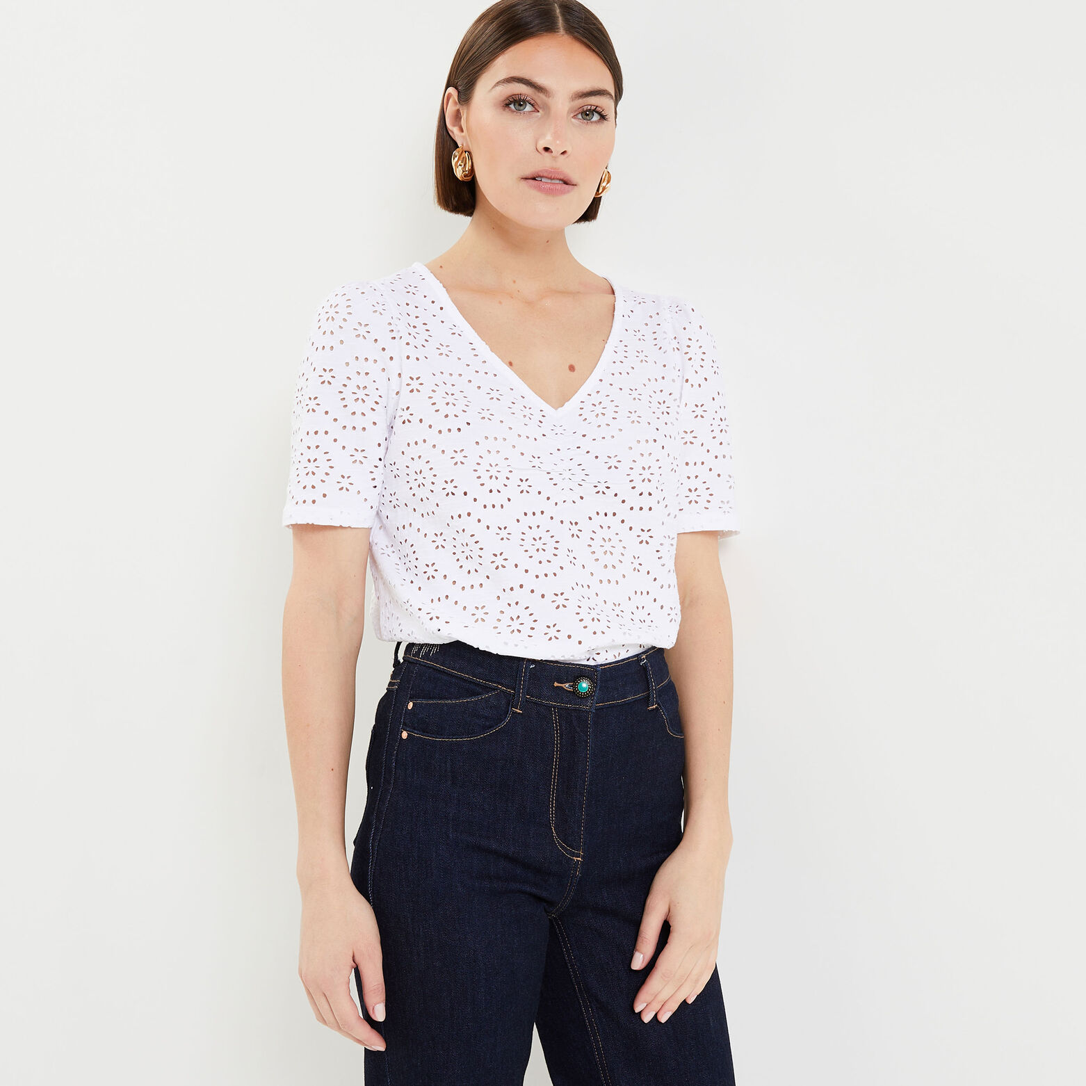Tshirt ajouré femme