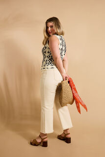 Gilet en crochet femme