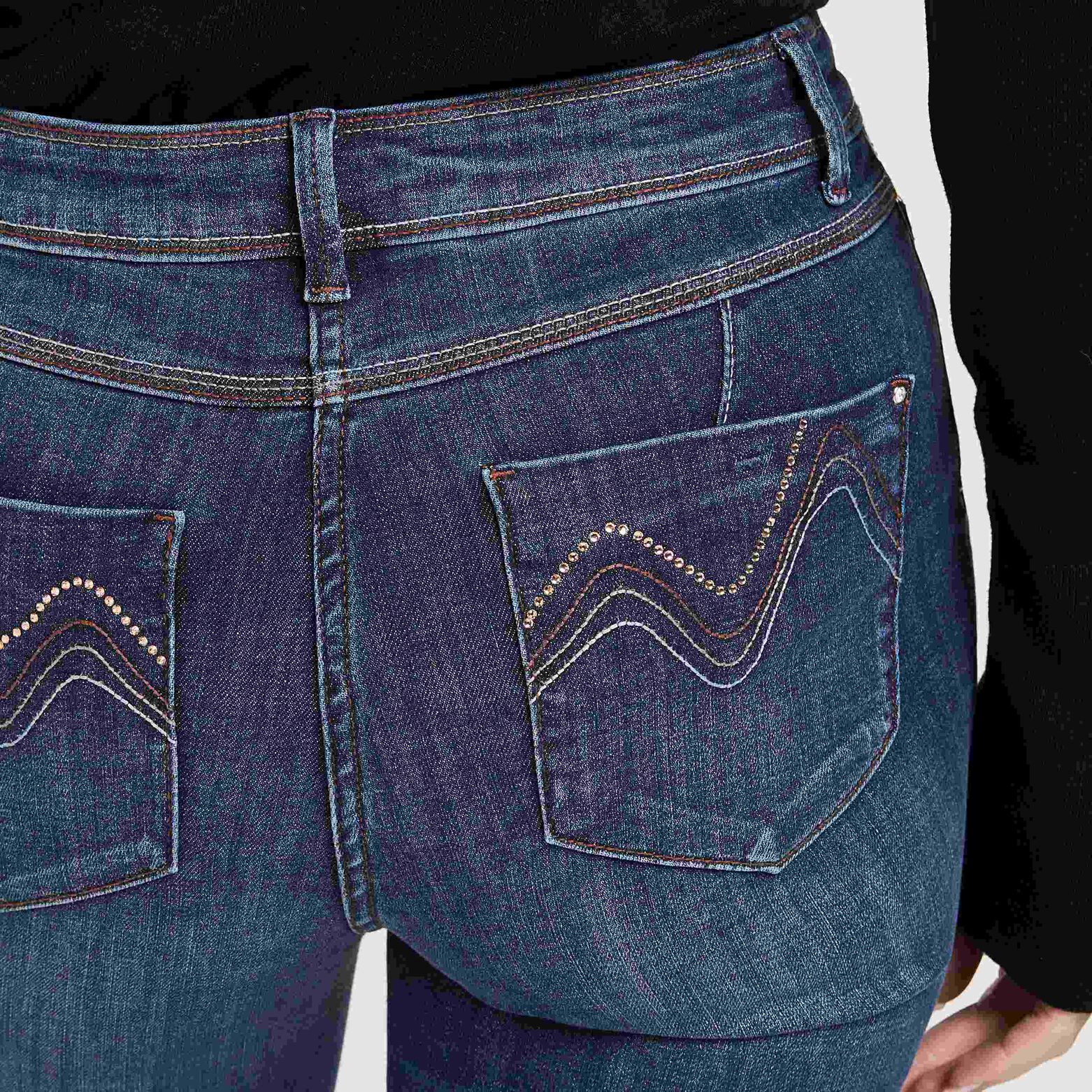 Jean bootcut long BLING femme