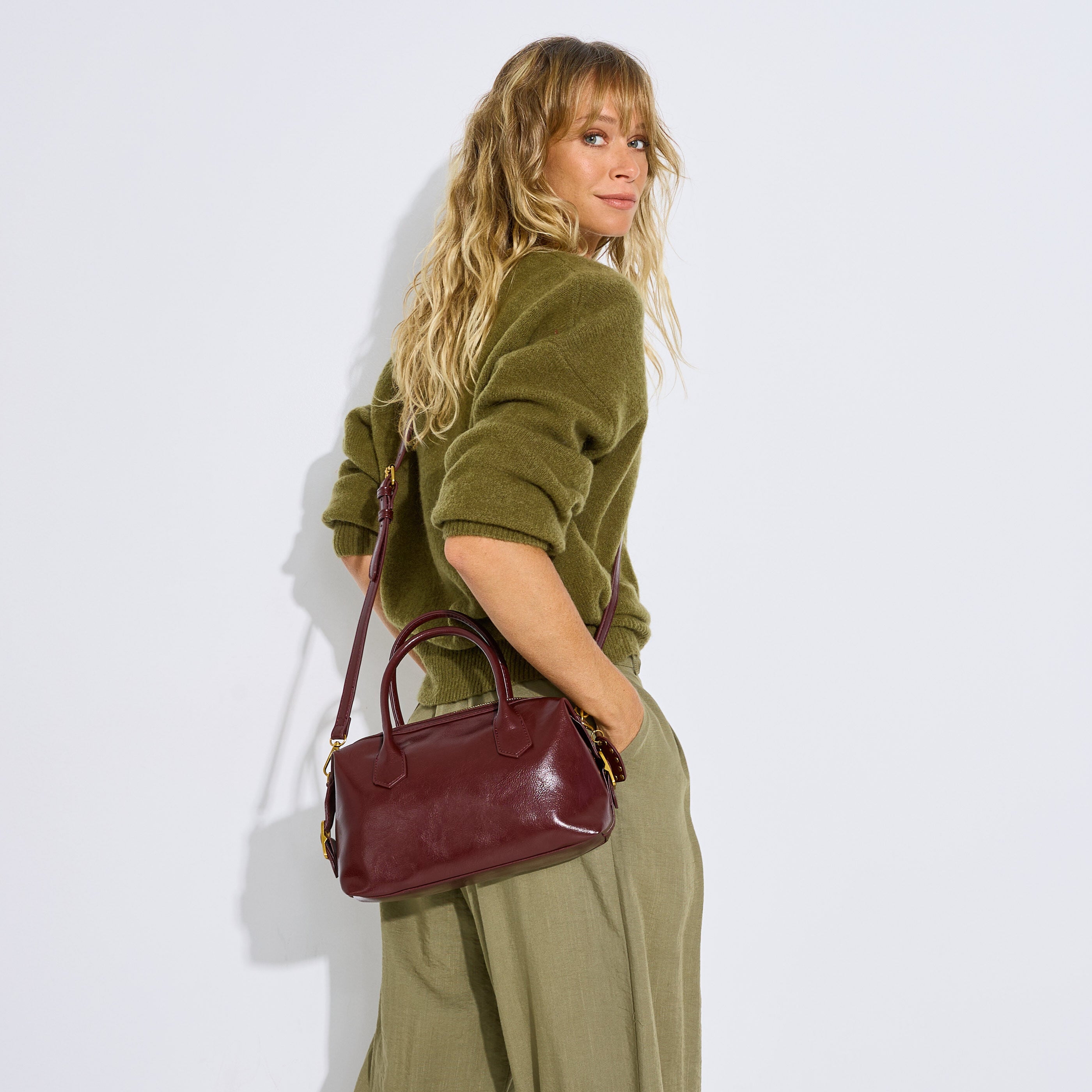 Sac bowling avec grigri coeur femme