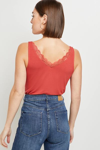 Débardeur col V femme