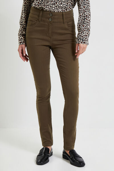 Jeans slim taille haute