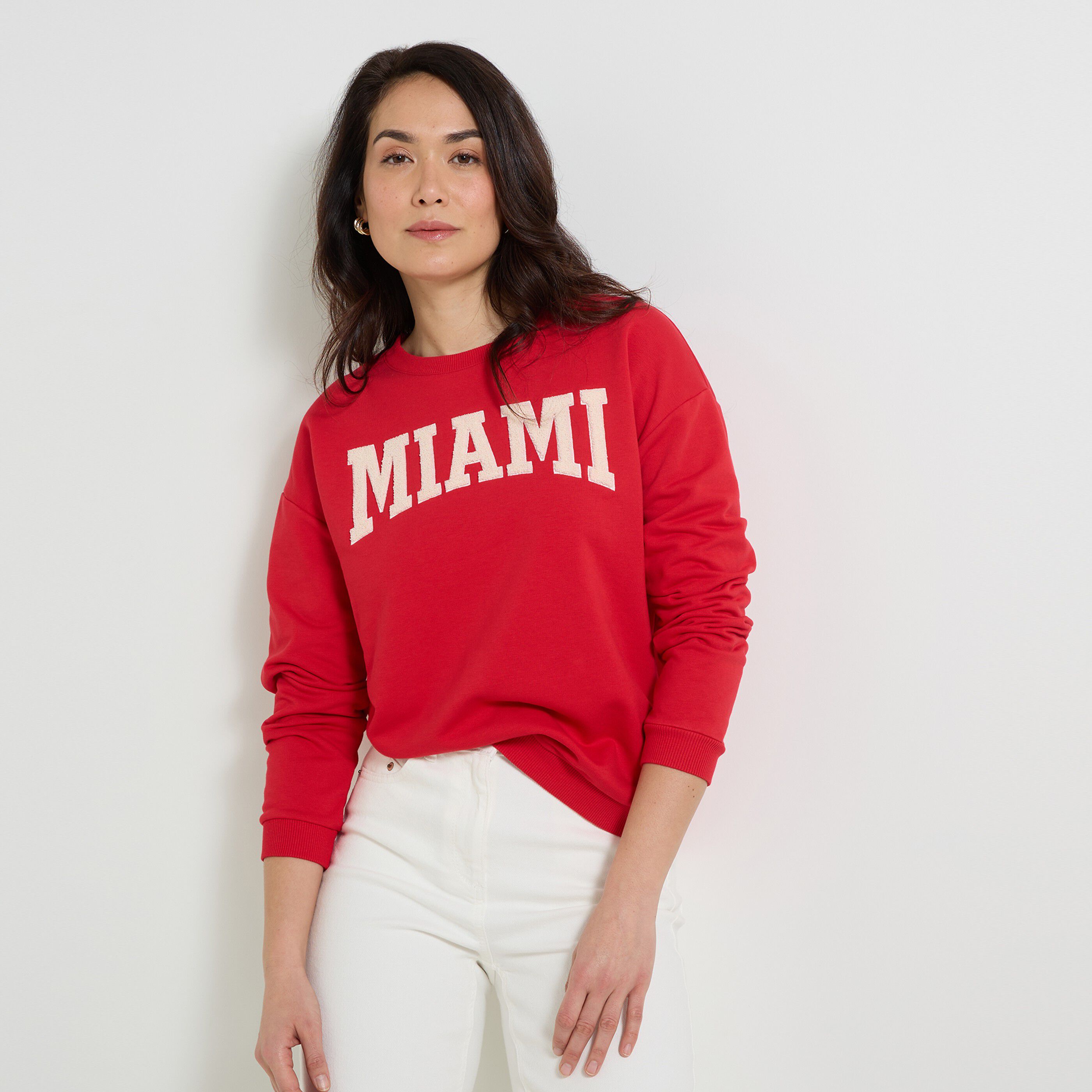 Sweat col rond femme