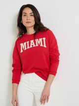 Sweat col rond femme