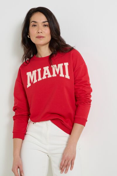 Sweat col rond femme