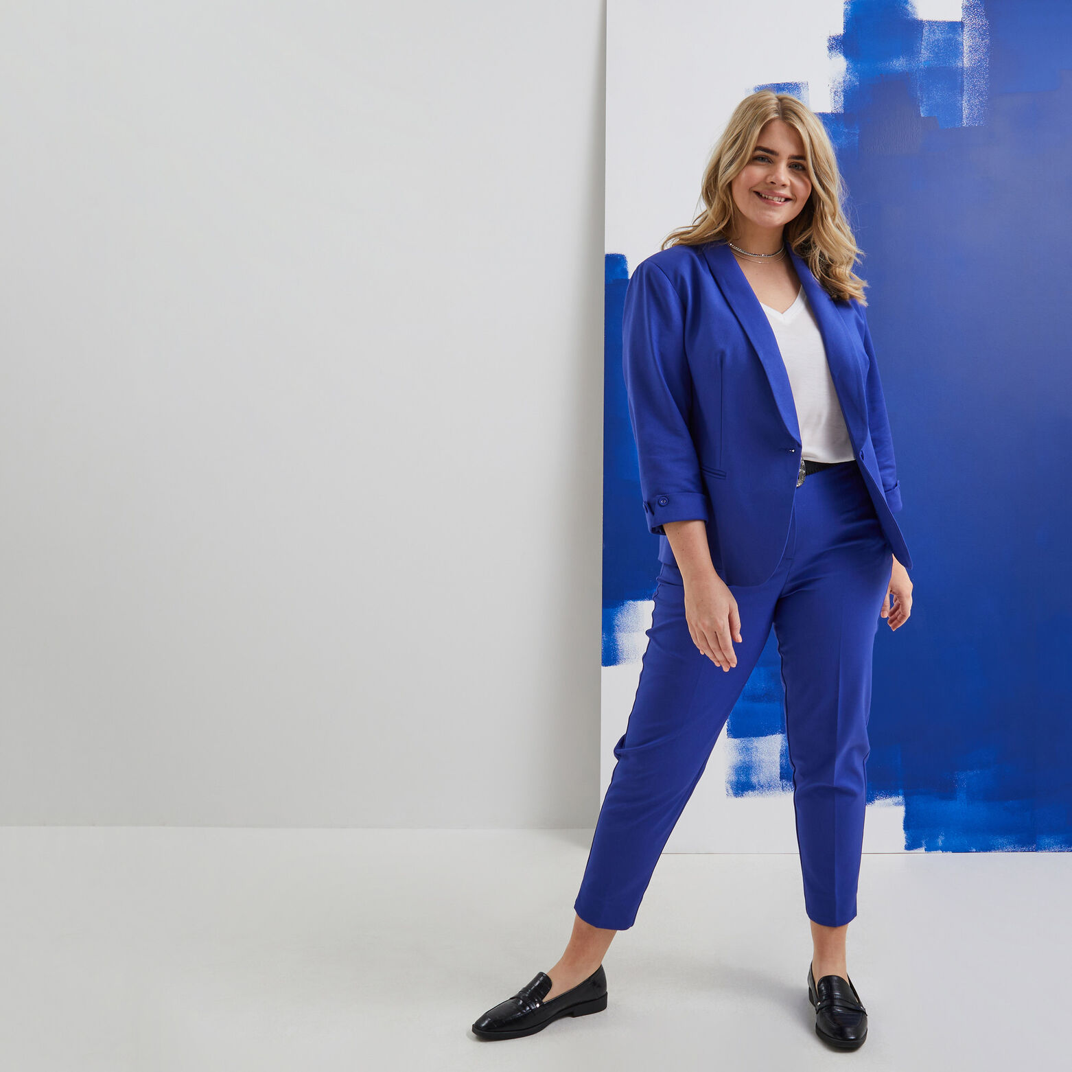 Pantalon cigarette femme