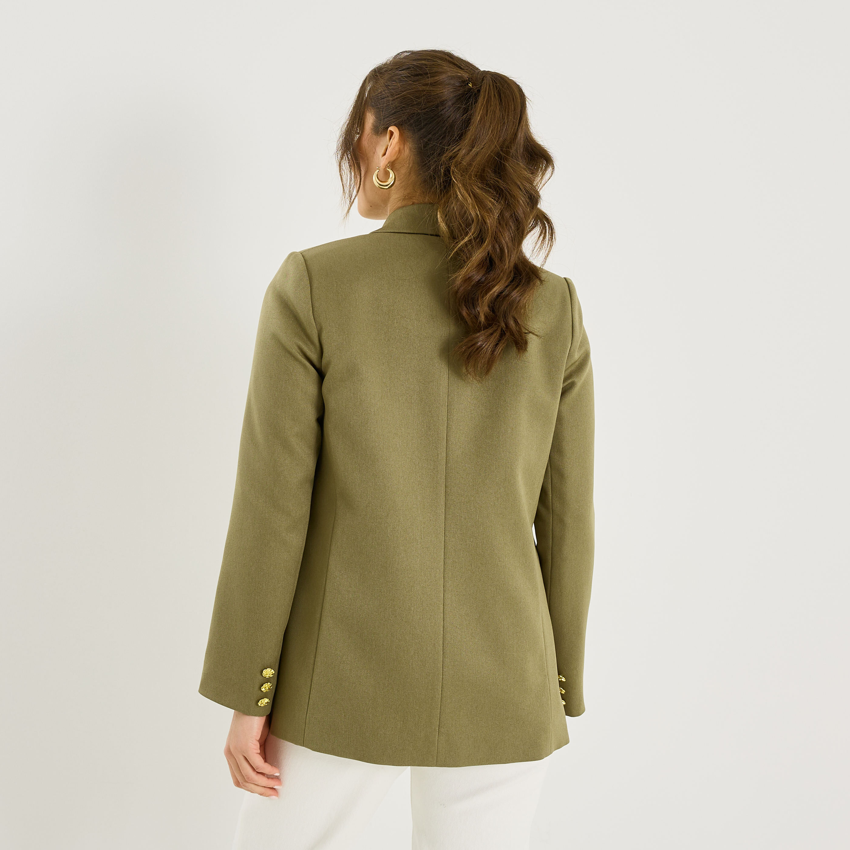 Blazer structur&eacute; boutonnage crois&eacute; femme