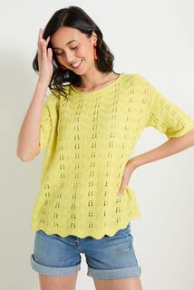 Pull manches courtes femme