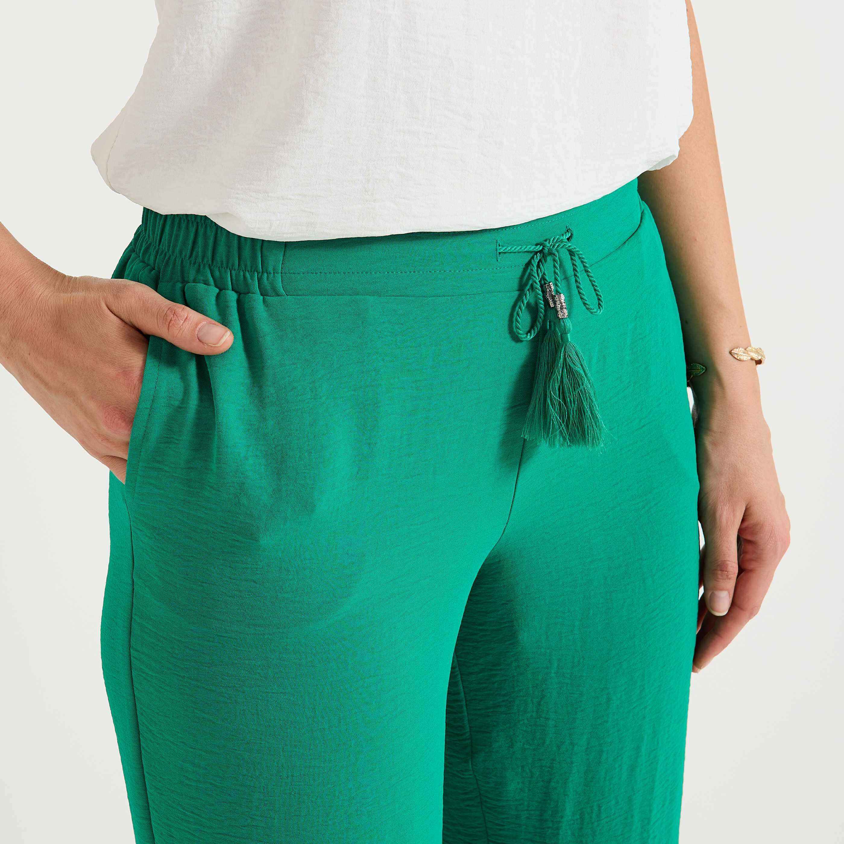 Pantalon large fluide femme